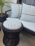 Navy Blue Double-Sided Stool