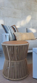 Mustard Double-Sided Stool