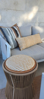 Mustard Double-Sided Stool