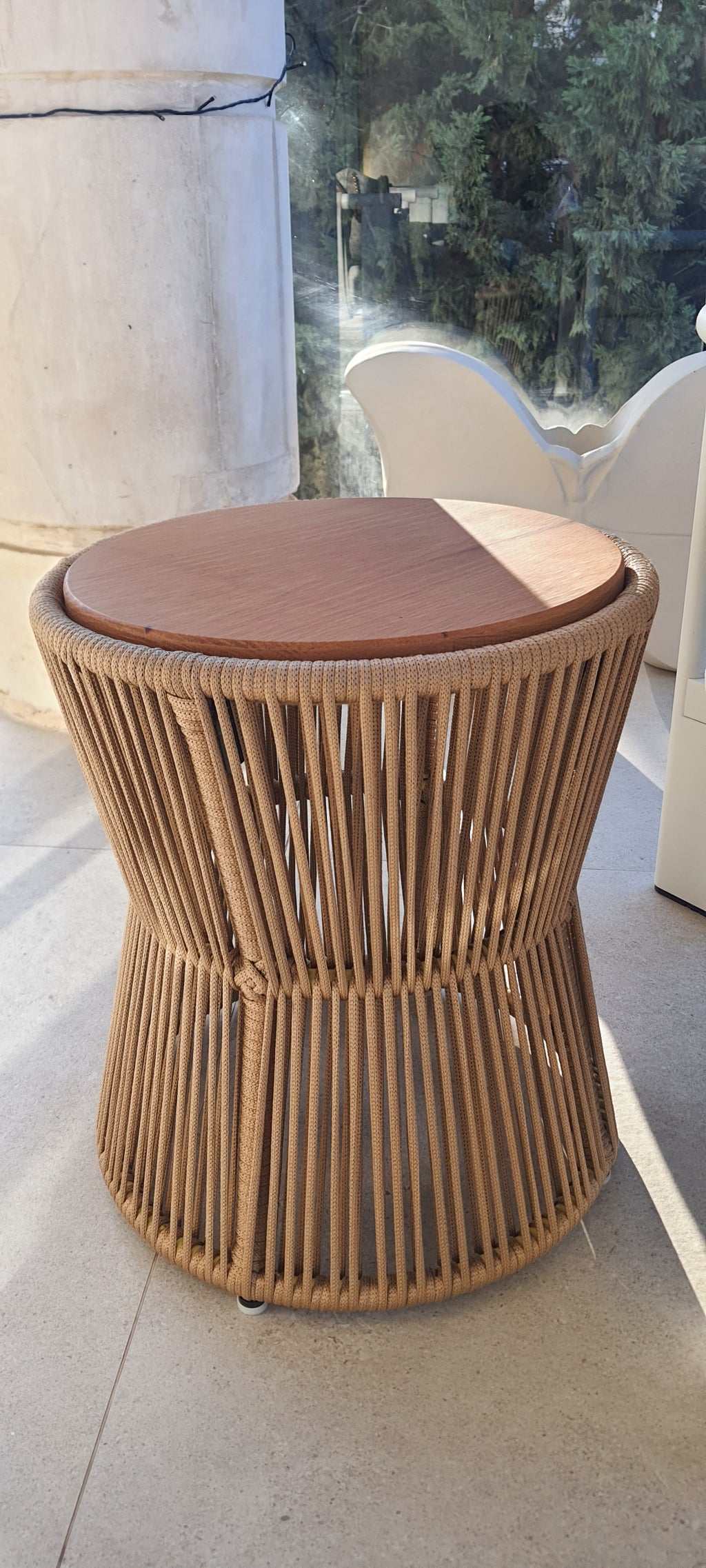 Mustard Double-Sided Stool