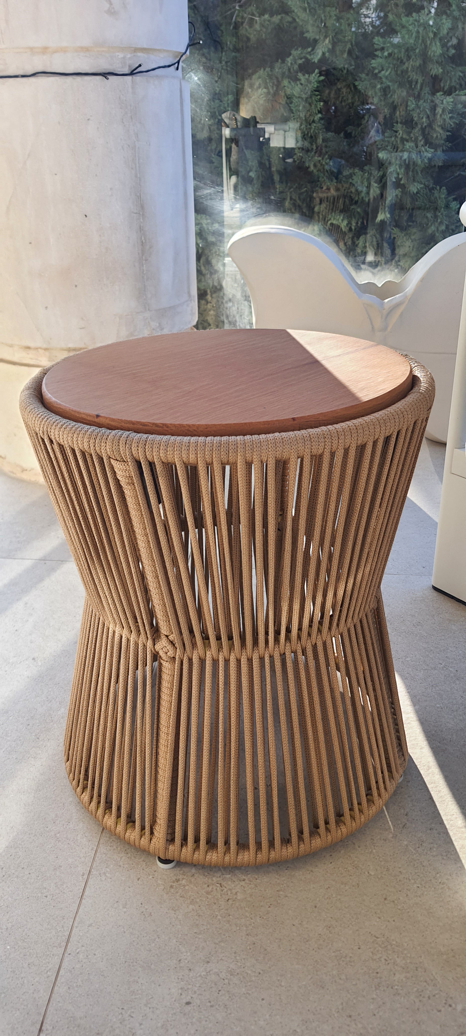 Mustard Double-Sided Stool