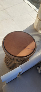 Mustard Double-Sided Stool