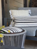 Grey Double-sided stool
