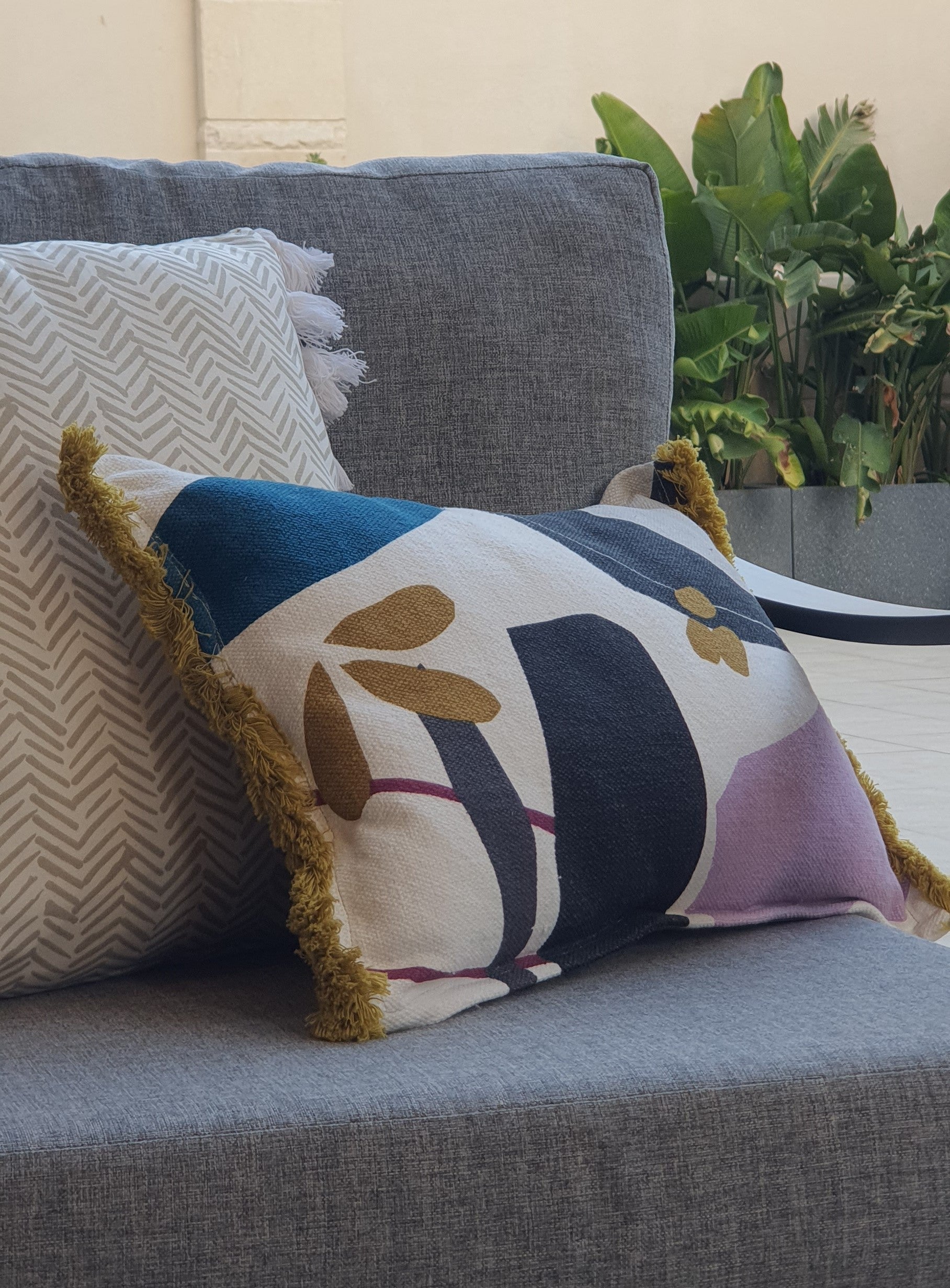 Abstract-Patterned Cushion